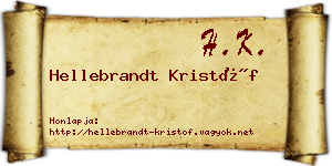 Hellebrandt Kristóf névjegykártya