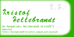 kristof hellebrandt business card